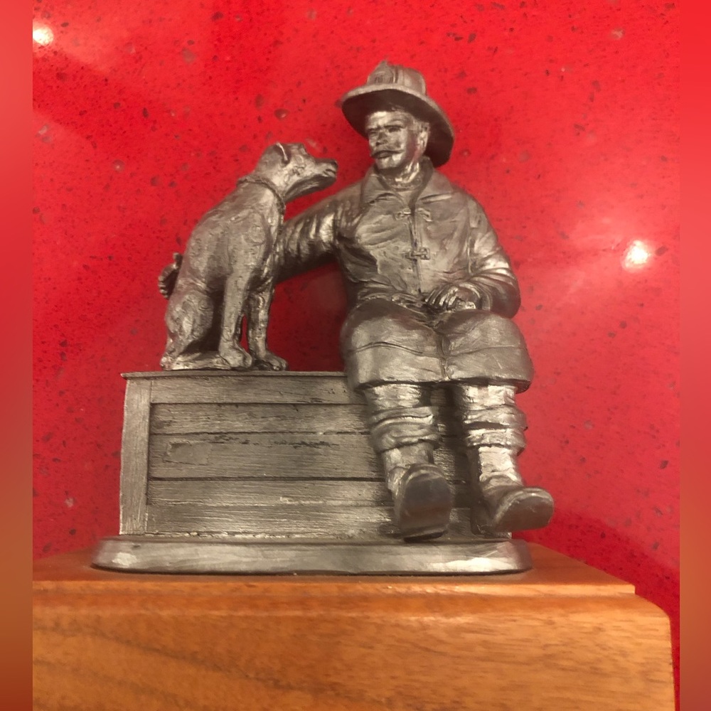 Vintage M. a Ricker Pewter Carousel Figurine